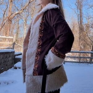 Penny Lane Style Faux Shearling Boho Jacket